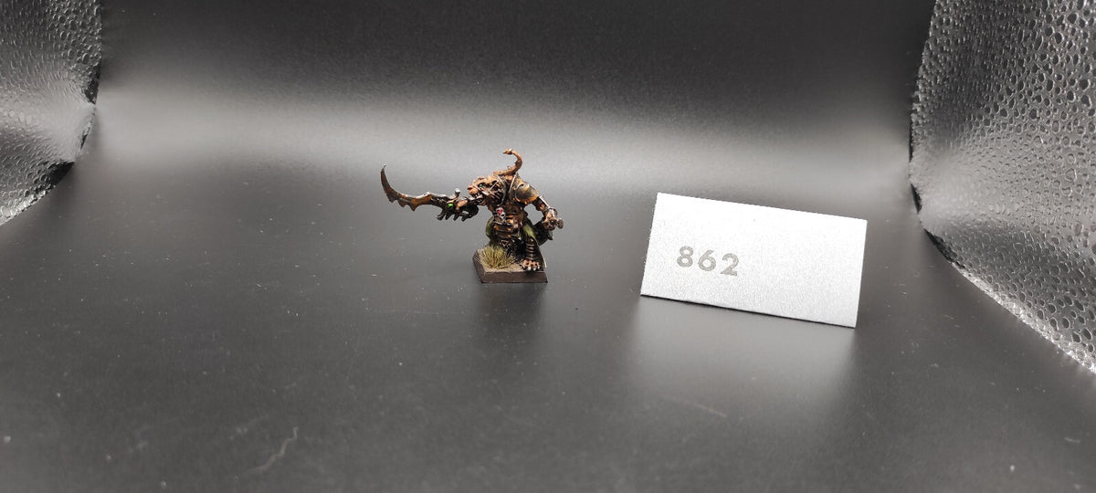 (1) Skaven Warlord Spinetail METAL Warhammer Fantasy Miniatures -1357-