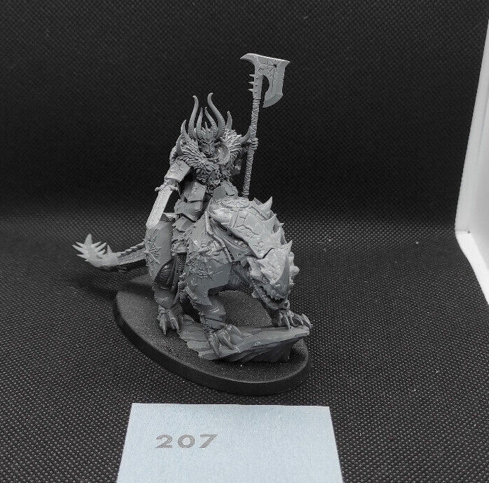 (1) Chaos Lord on Karkadrak Slaves to Darkness Warhammer Age of Sigmar Miniatures -1316-