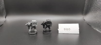 (2) Devastator Heavy Bolter Dark Angels Space Marines Warhammer 40k -1975-