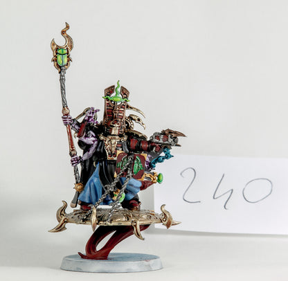 (1) Exalted Sorcerer on Disc Thousand Sons Chaos Space Marines Warhammer 40k -1931-
