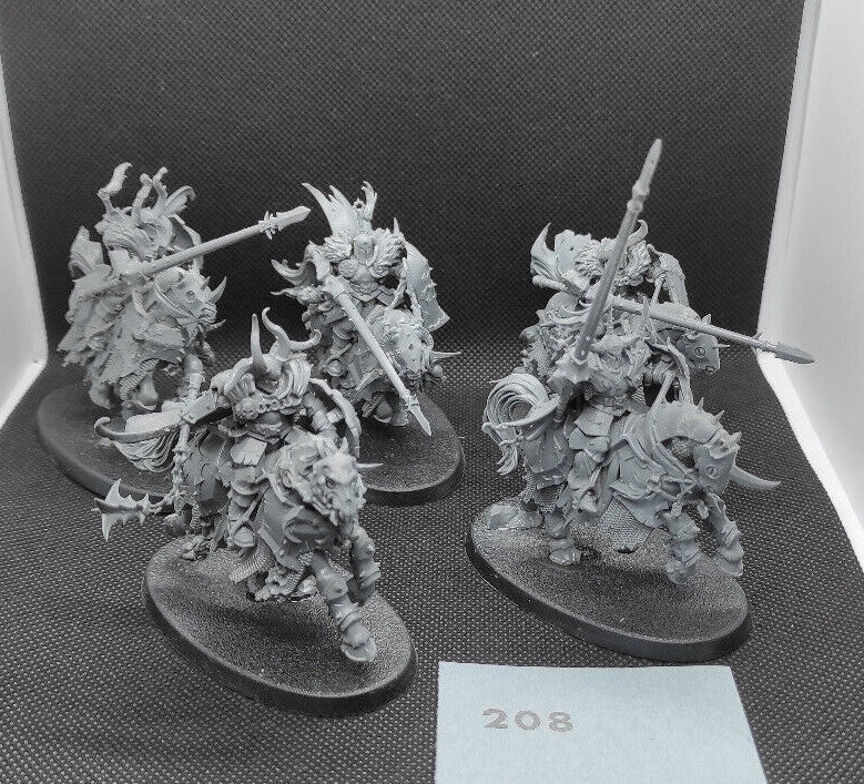 (5) Chaos Knights Slaves to Darkness Warhammer Age of Sigmar Miniatures -1317-