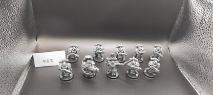 (10) Tactical Space Marines Dark Angels Space Marines Warhammer 40k -1976-