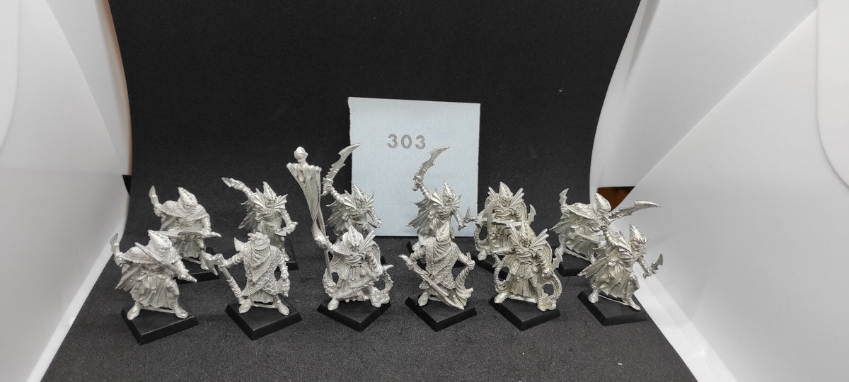 (12) Black Ark Corsairs Dark Elves Warhammer Fantasy Miniatures -2047-