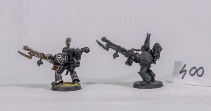 (2) Chaos Space Marines Havocs METAL OOP Warhammer 40k -1272-
