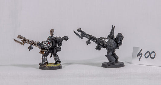 (2) Chaos Space Marines Havocs METAL OOP Warhammer 40k -1272-