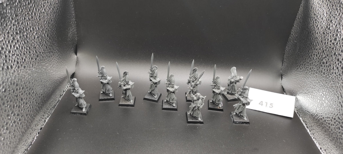 (10) Swordmasters of Hoeth High Elves Warhammer Fantasy Miniatures -2303-