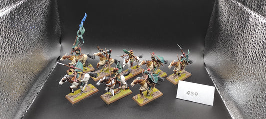 (8) Glade Riders Wood Elves Warhammer Fantasy Miniatures -2395-