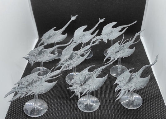 (9) Screamers of Tzeentch Daemons of Chaos Warhammer Fantasy Miniatures -1320-