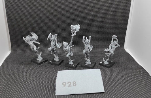 (10) Witch Elves Aelves Daughters of Khaine Dark Elves Warhammer Fantasy Miniatures -1670-