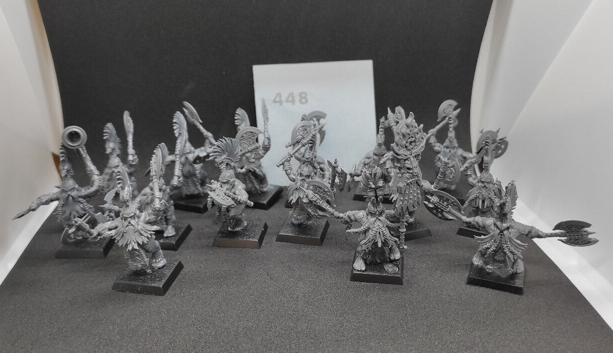 (15) Dwarf Vulkite Berzerkers Berserkers Fyreslayers Warhammer Age of Sigmar Miniatures -1829-