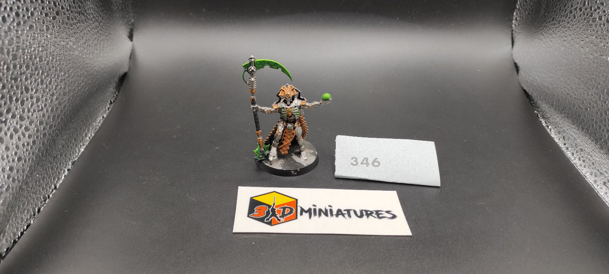 (1) Necron Overlord Resurrection Orb and Scythe Warhammer 40k -1396-