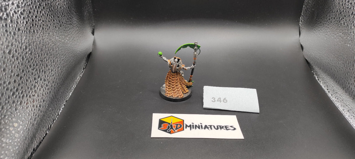 (1) Necron Overlord Resurrection Orb and Scythe Warhammer 40k -1396-