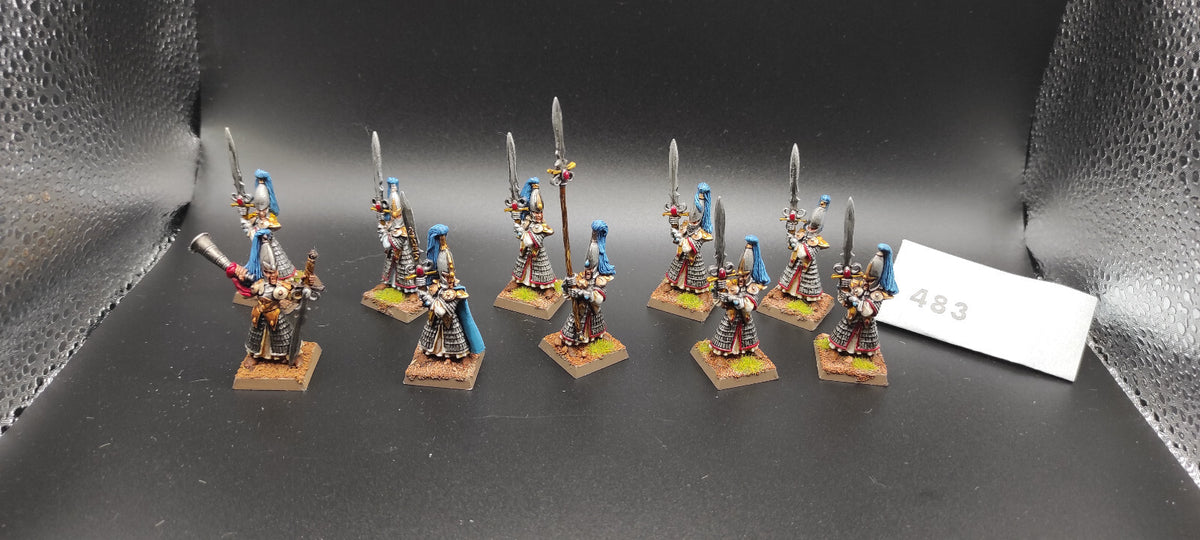 (10) Swordmasters of Hoeth METAL High Elves Warhammer Fantasy Miniatures -2306-