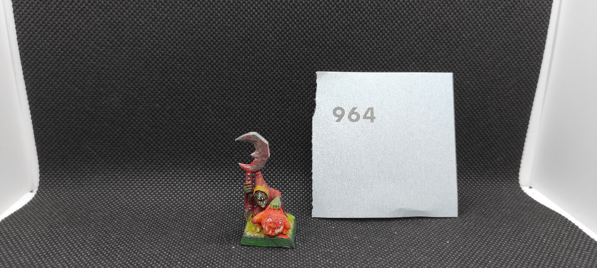 (1) Goblin Lord Champion Squig Battle for Skull Pass Orcs & Goblins Warhammer Fantasy Miniatures -1576-