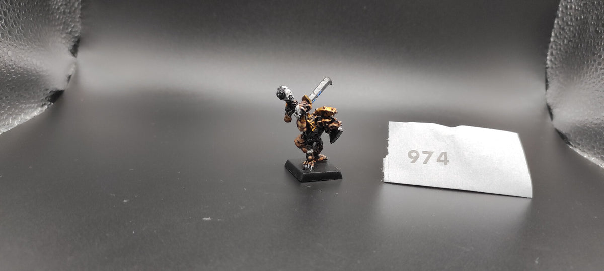 (1) Skaven Warlord METAL Warhammer Fantasy Miniatures -1364-
