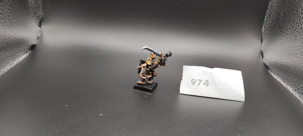 (1) Skaven Warlord METAL Warhammer Fantasy Miniatures -1364-