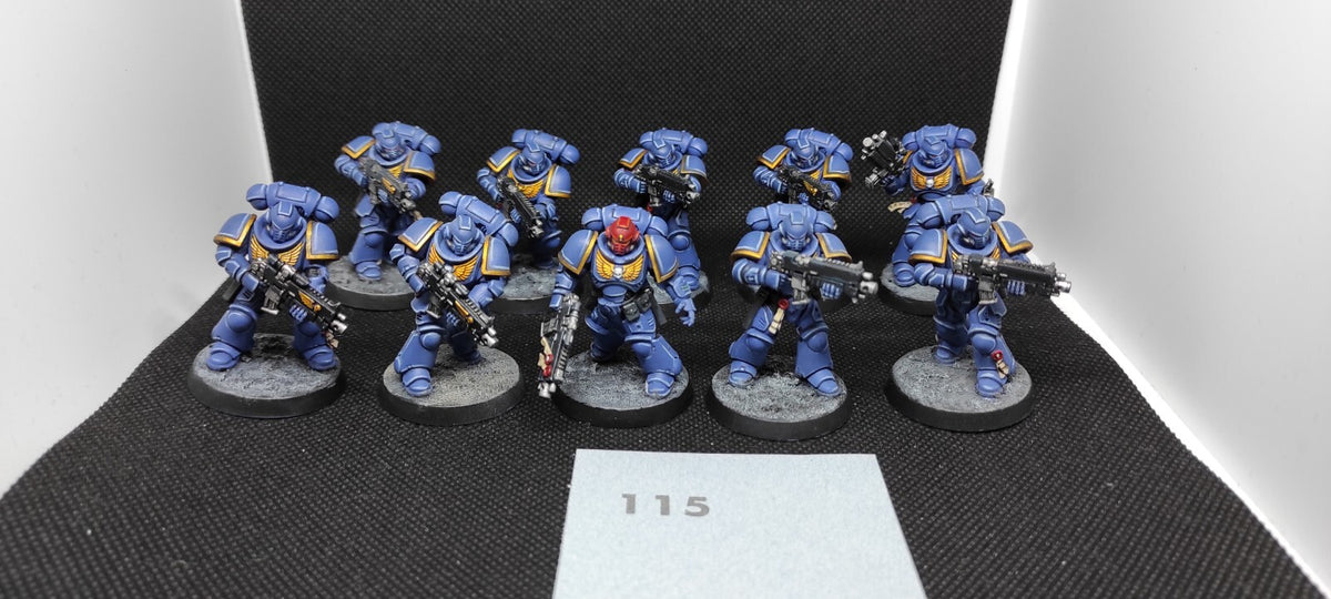 (10) Primaris Intercessors Ultramarines Space Marines Warhammer 40k -2416-