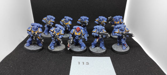 (10) Primaris Intercessors Ultramarines Space Marines Warhammer 40k -2416-