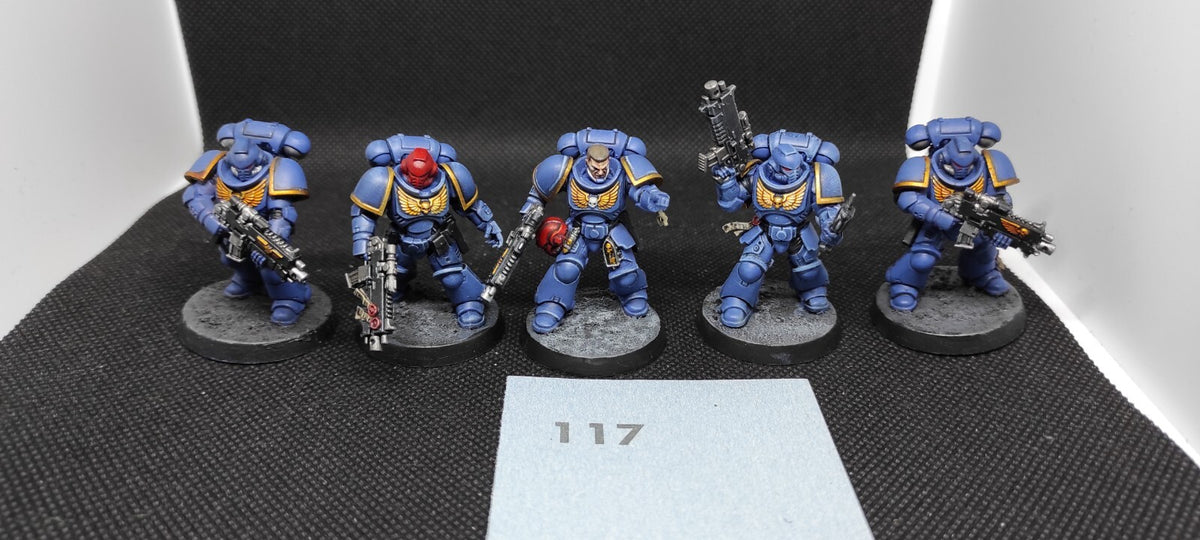 (5) Primaris Intercessors Ultramarines Space Marines Warhammer 40k -2417-