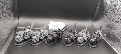 (6) Dark Angels Bikers Dark Angels Space Marines Warhammer 40k -1981-