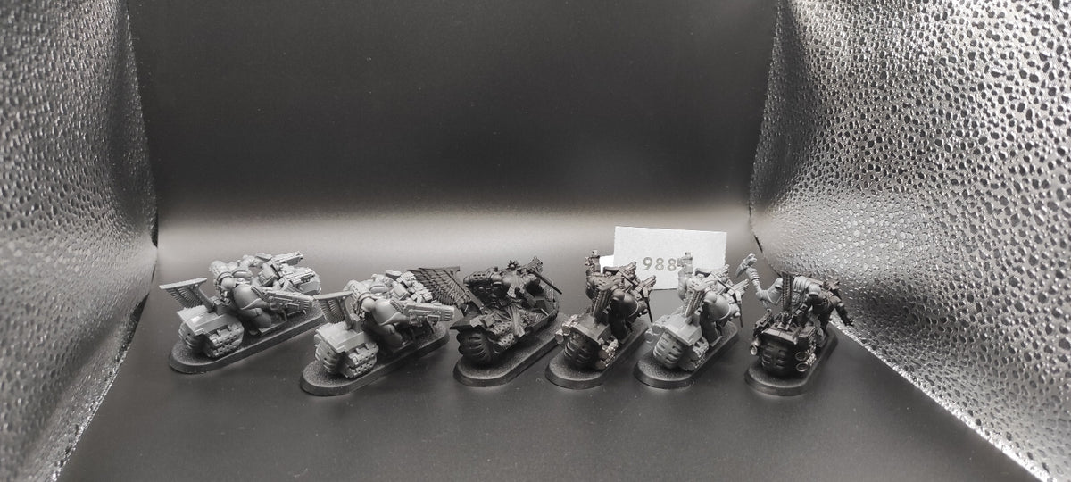(6) Dark Angels Bikers Dark Angels Space Marines Warhammer 40k -1981-