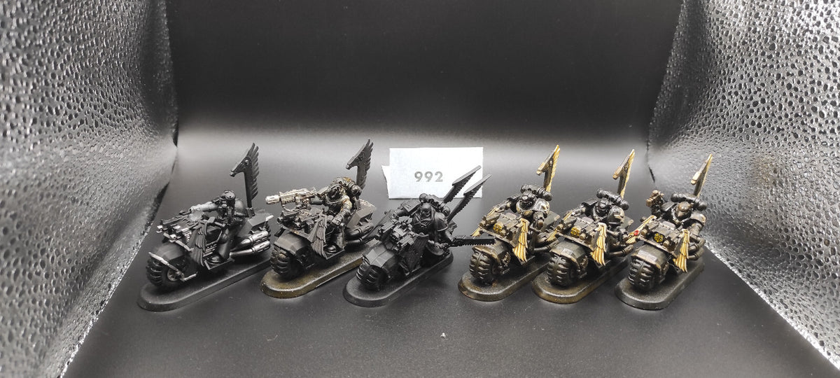 (6) Dark Angels Bikers Dark Angels Space Marines Warhammer 40k -1982-