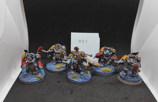 (5) Wolf Guard Terminators Space Wolves Space Marines Warhammer 40k -1555-