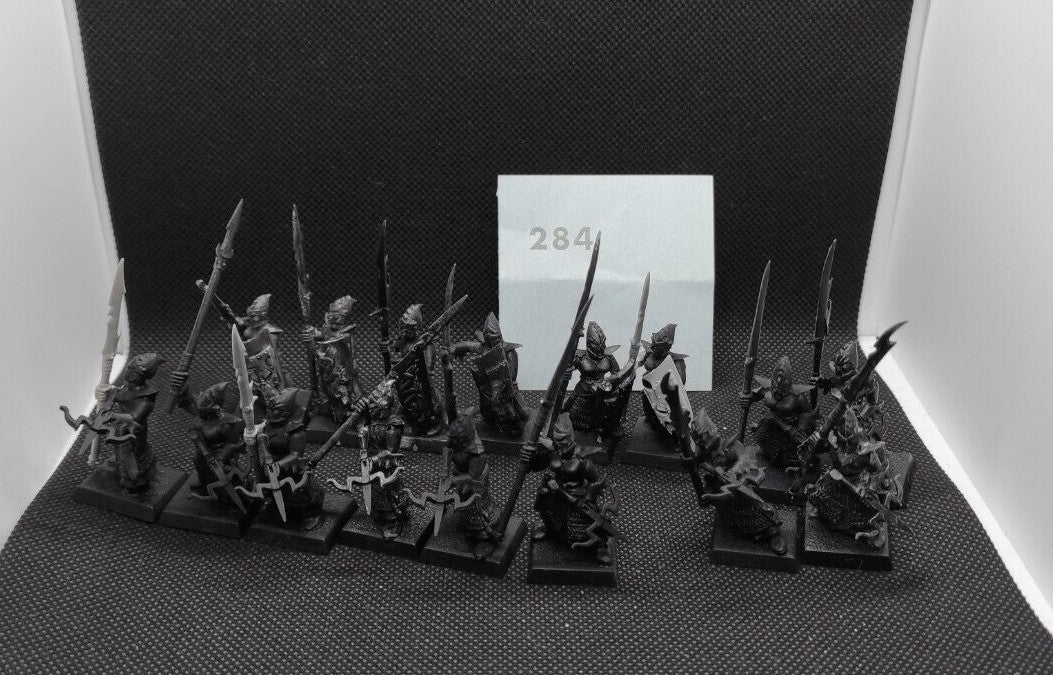 (16) Darkshards + Blackspears Plastic Dark Elves Warhammer Fantasy Miniatures -1672-