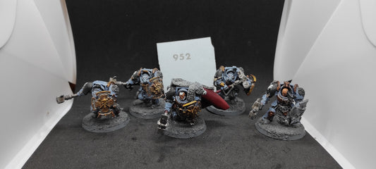 (5) Wolf Guard Terminators Space Wolves Space Marines Warhammer 40k -1556-