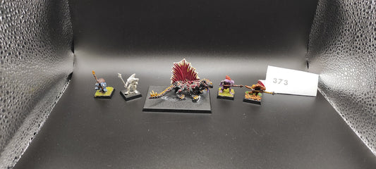 (5) Salamander Pack OOP METAL Lizardmen Warhammer Fantasy Miniatures -1037-