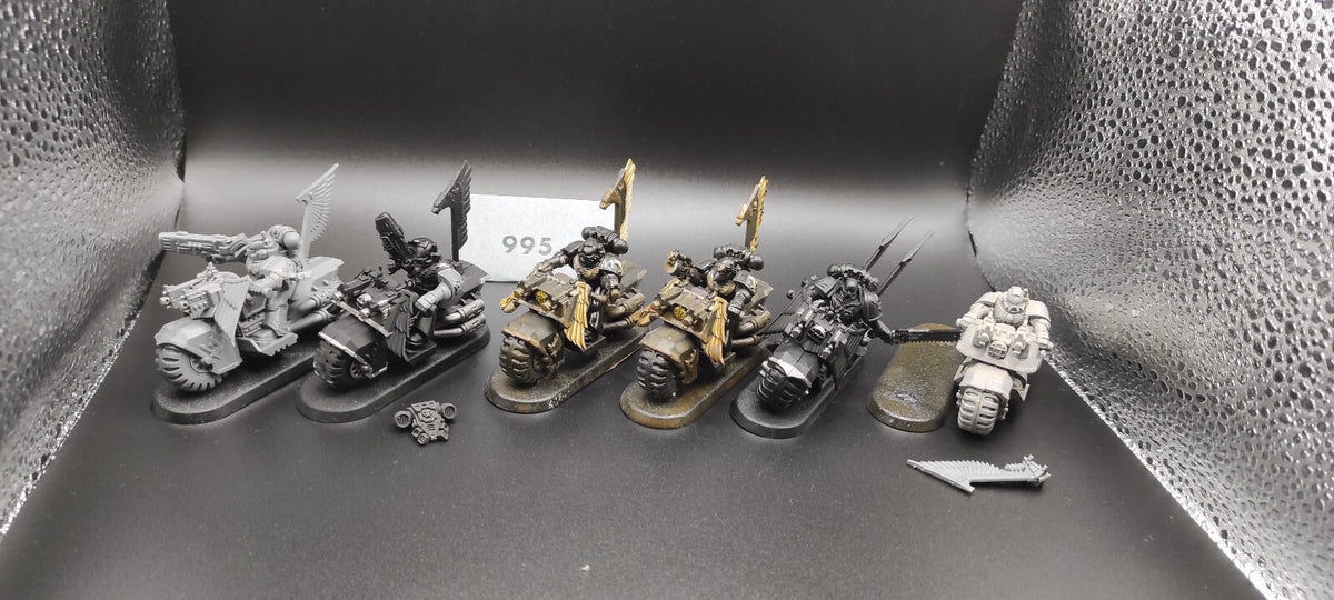 (6) Dark Angels Bikers Dark Angels Space Marines Warhammer 40k -1983-