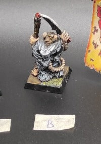 (1) Plague Monk METAL Skaven Warhammer Fantasy Miniatures -1466-