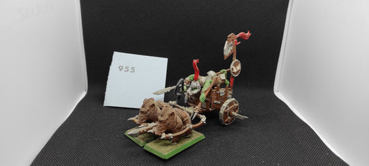 (1) Orc Boar Chariot Orcs & Goblins Warhammer Fantasy Miniatures -1580-