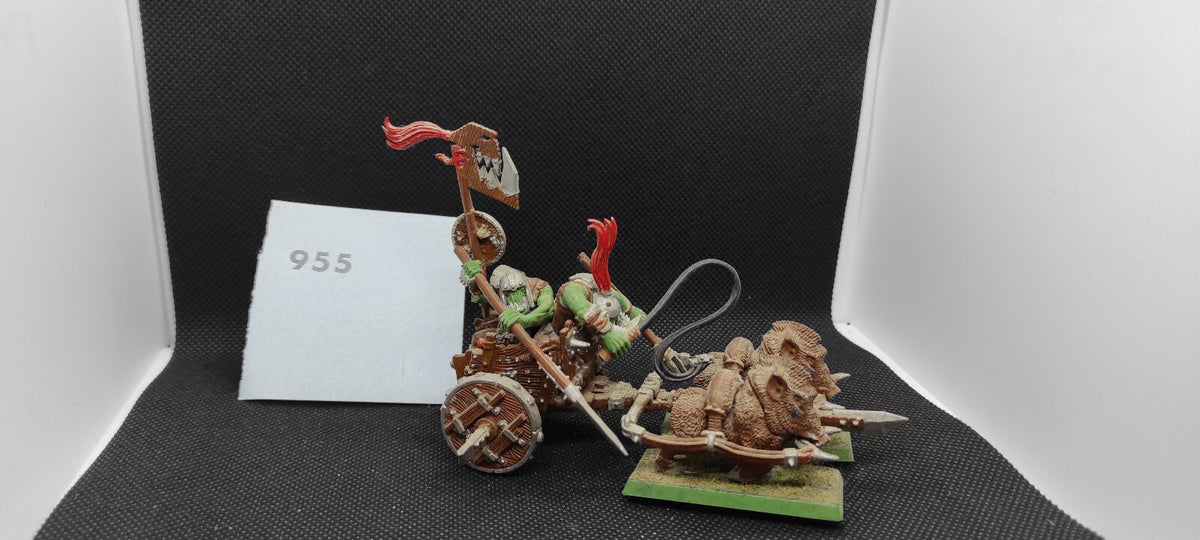 (1) Orc Boar Chariot Orcs & Goblins Warhammer Fantasy Miniatures -1580-