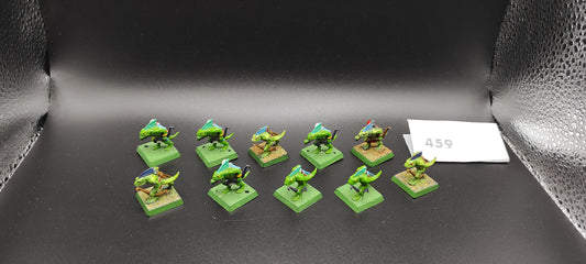 (10) Skinks with Bow OOP Plastic Lizardmen Warhammer Fantasy Miniatures -1041-