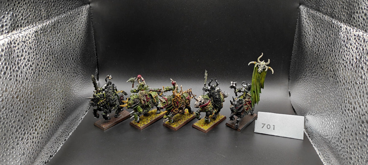 (5) Chaos Knights Warriors of Chaos Warhammer Fantasy Miniatures -2463-