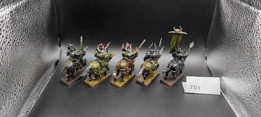 (5) Chaos Knights Warriors of Chaos Warhammer Fantasy Miniatures -2463-