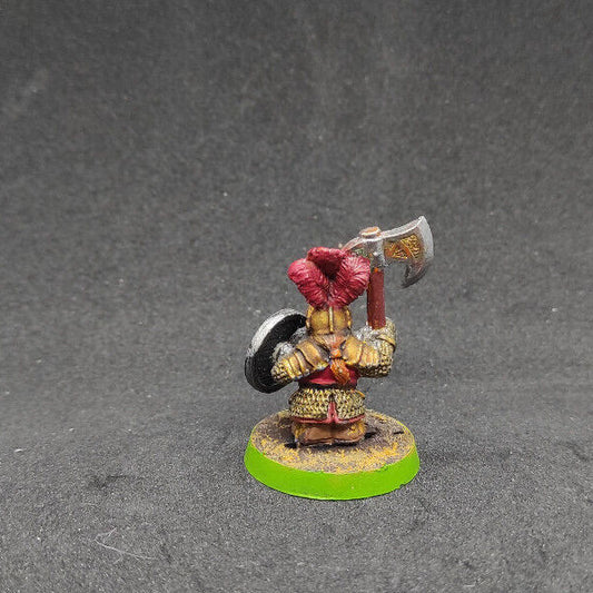 (1) Dwarf Warrior Hero Painted OOP Warhammer Fantasy Miniatures -1838-