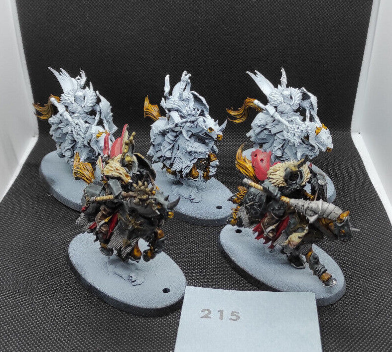 (5) Chaos Knights Slaves to Darkness Warhammer Age of Sigmar Miniatures -1330-