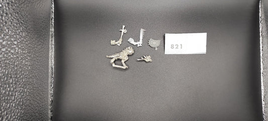 (1) Saurus Oldblood Scar-Veteran Hero METAL Lizardmen Warhammer Fantasy Miniatures -1050-