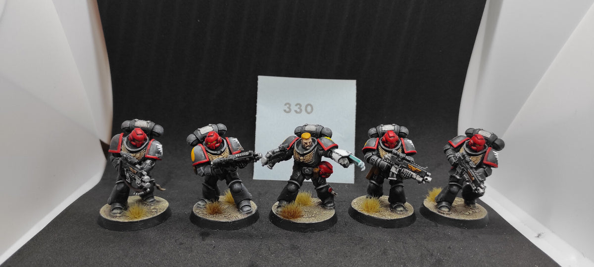 (5) Death Company Intercessors Painted Blood Angels Space Marines Warhammer 40k -2257-