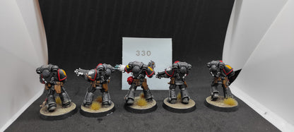 (5) Death Company Intercessors Painted Blood Angels Space Marines Warhammer 40k -2257-