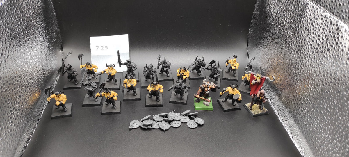 (20) Chaos Marauders Warriors of Chaos Warhammer Fantasy Miniatures -2476-