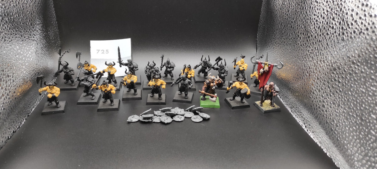 (20) Chaos Marauders Warriors of Chaos Warhammer Fantasy Miniatures -2476-