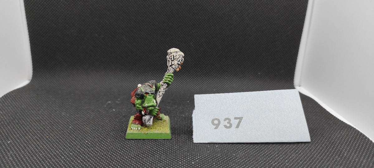 (1) Orc Shaman Metal Orcs & Goblins Warhammer Fantasy Miniatures -1588-