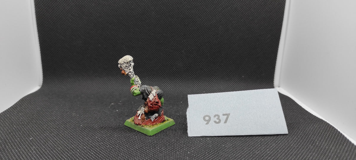 (1) Orc Shaman Metal Orcs & Goblins Warhammer Fantasy Miniatures -1588-
