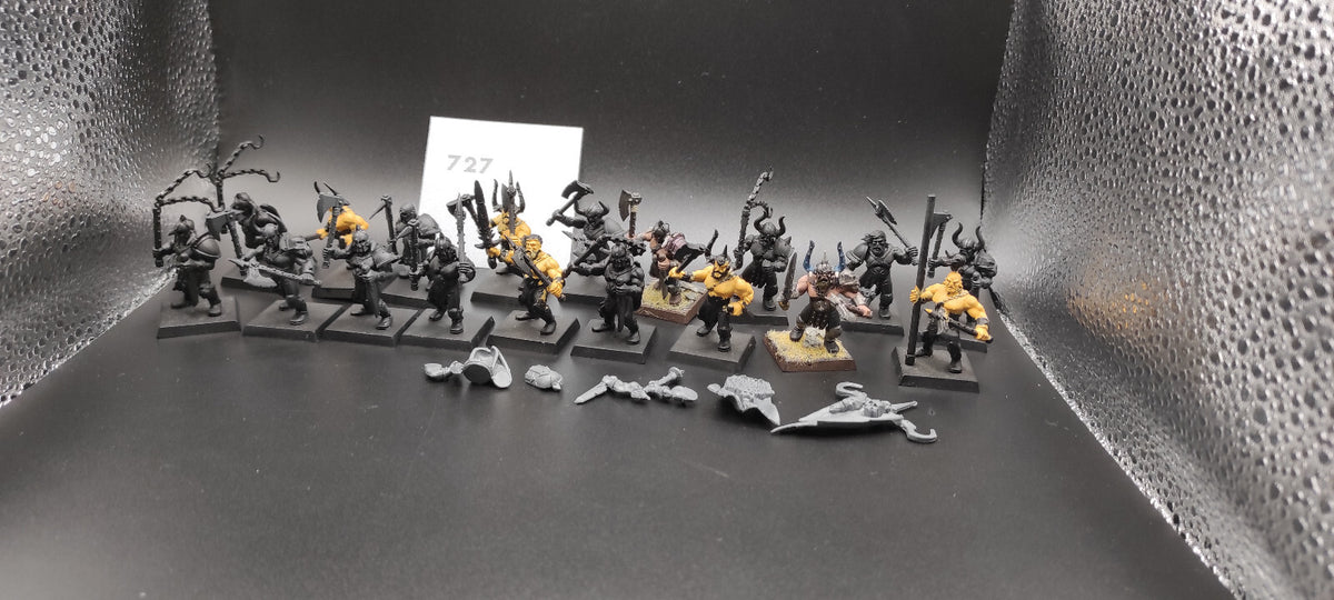(18) Chaos Marauders Warriors of Chaos Warhammer Fantasy Miniatures -2478-