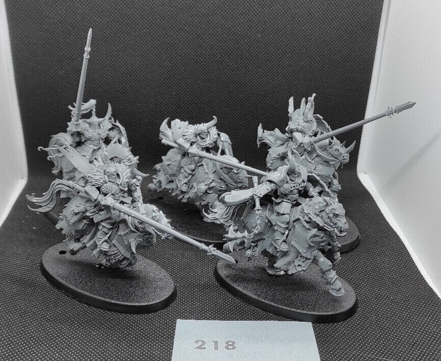 (5) Chaos Knights Slaves to Darkness Warhammer Age of Sigmar Miniatures -1334-