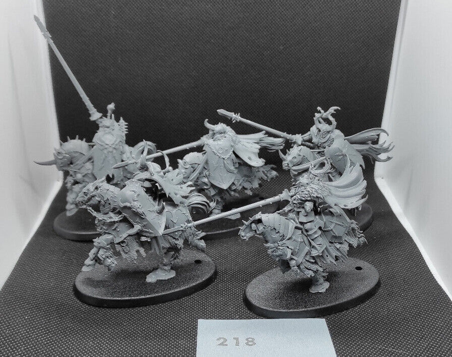 (5) Chaos Knights Slaves to Darkness Warhammer Age of Sigmar Miniatures -1334-