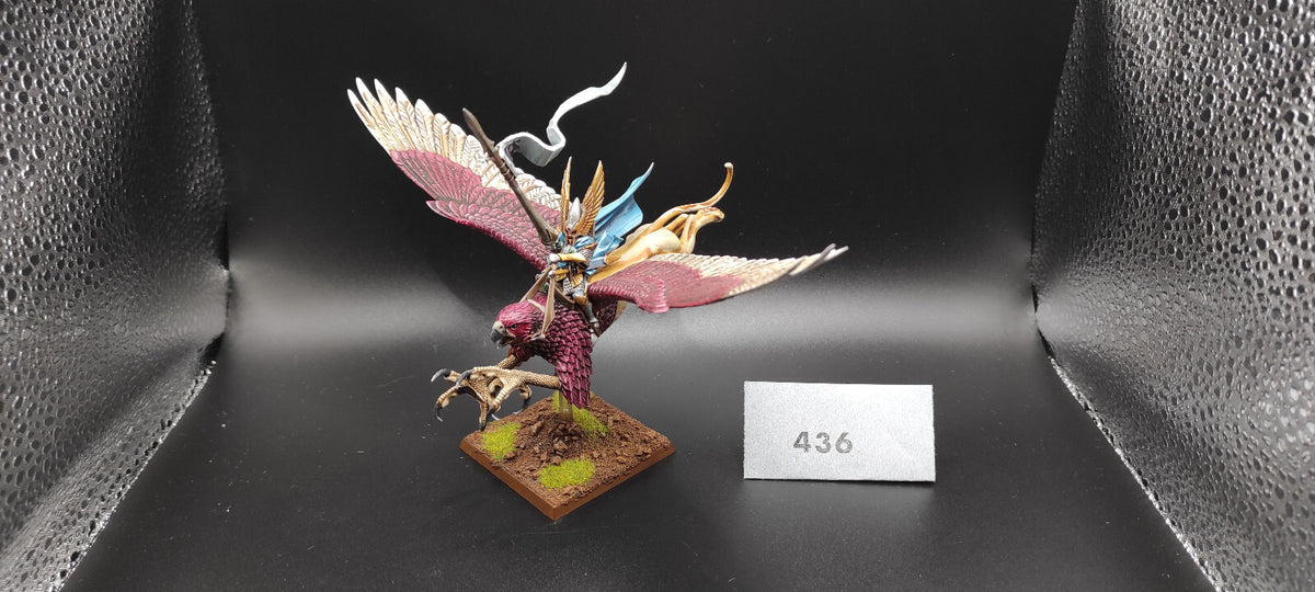 (1) Elven Prince Lord on Griffon High Elves Warhammer Fantasy Miniatures -2335-